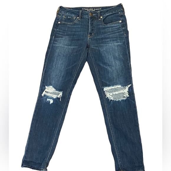 American Eagle Tom Girl Button Fly Jeans in waist size Measures 29” - Picture 1 of 6